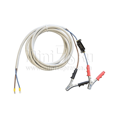 Kit cable 2m (12V) / кабель 2м с зажимами и предохранителем F1001100A
